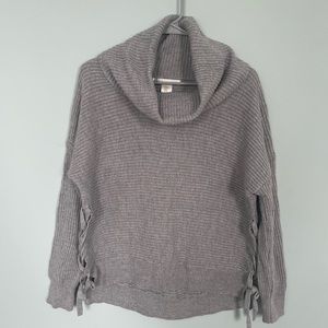 Grey Cowl Neck Sweater